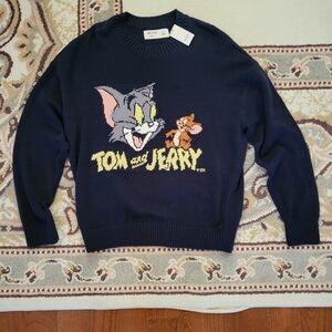 Tom & Jerry Navy Sweater